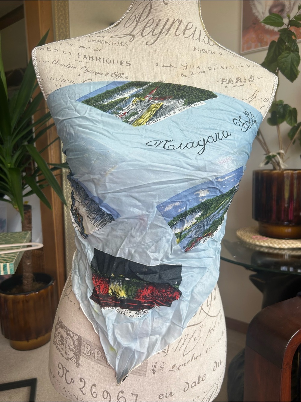 Niagara Falls Scenic Blue Bandana Top